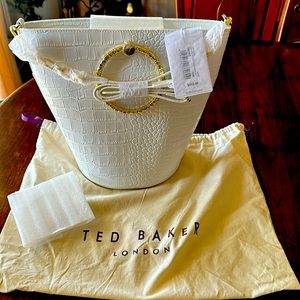 Ted Baker textured bracelet handle bucket bag